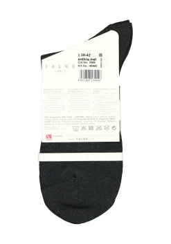 FALKE Family damessokken, katoen, antraciet grijs (anthracite melange)