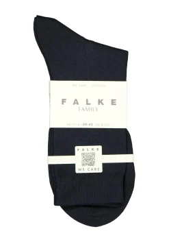 FALKE Family damessokken, katoen, donker marine blauw (dark navy)