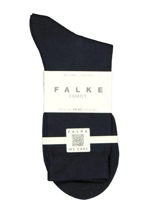 FALKE Family damessokken, katoen, donker marine blauw (dark navy)
