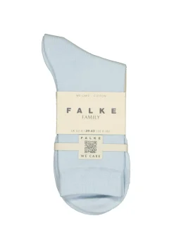 FALKE Family damessokken, katoen, lichtblauw (light blue)