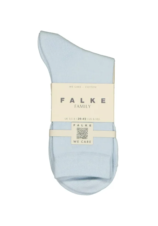 FALKE Family damessokken, katoen, lichtblauw (light blue)