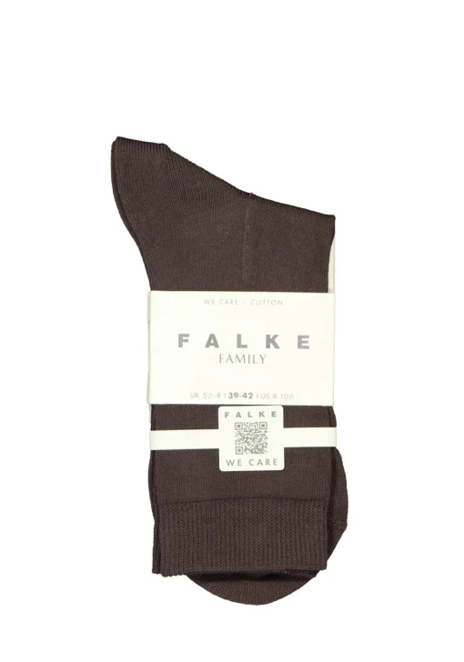 FALKE Family damessokken, katoen, donkerbruin (dark brown)