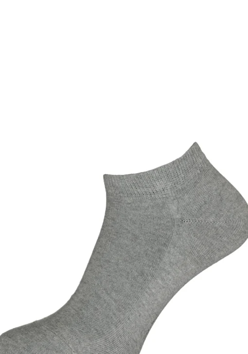 FALKE Family heren enkelsokken, lichtgrijs (light grey melange)