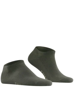 FALKE Family heren enkelsokken, groen (military)