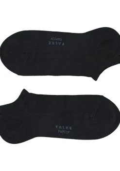 FALKE Family heren enkelsokken, marine blauw (dark navy)