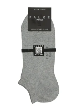 FALKE Family heren enkelsokken, lichtgrijs (light grey melange)