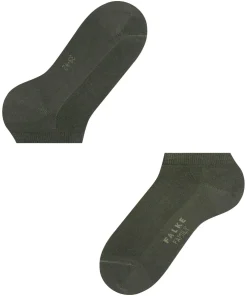 FALKE Family heren enkelsokken, groen (military)
