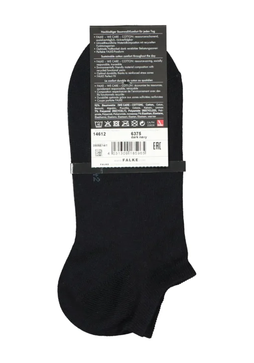 FALKE Family heren enkelsokken, marine blauw (dark navy)