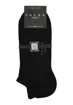 FALKE Family heren enkelsokken, zwart (black)