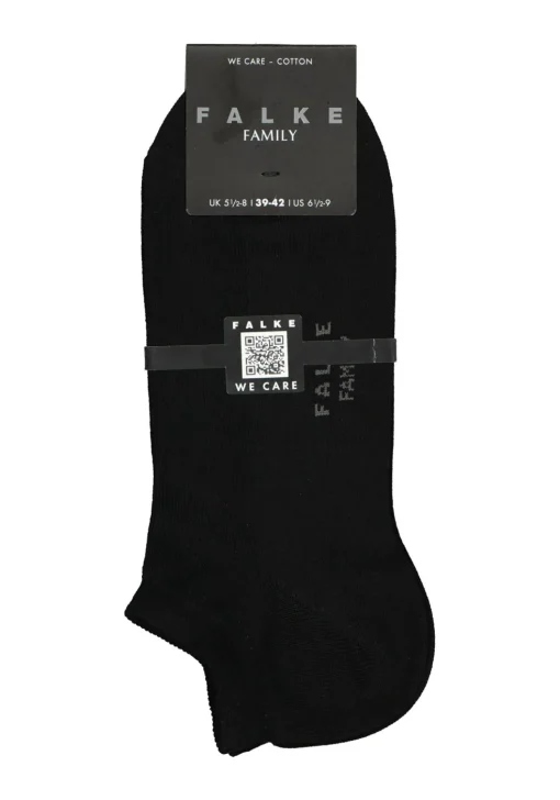 FALKE Family heren enkelsokken, zwart (black)