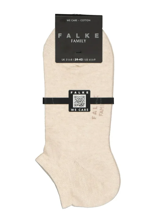 FALKE Family heren enkelsokken, beige (sand melange)