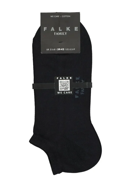 FALKE Family heren enkelsokken, marine blauw (dark navy)
