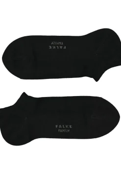 FALKE Family heren enkelsokken, zwart (black)