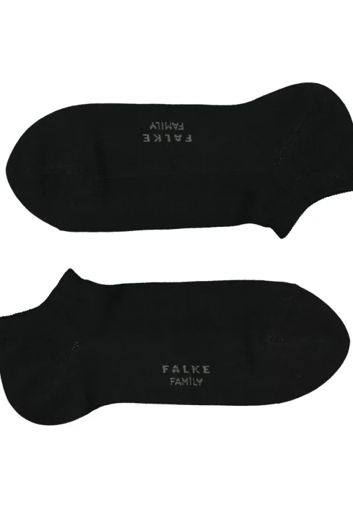 FALKE Family heren enkelsokken, zwart (black)