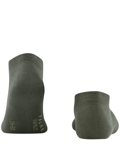 FALKE Family heren enkelsokken, groen (military)