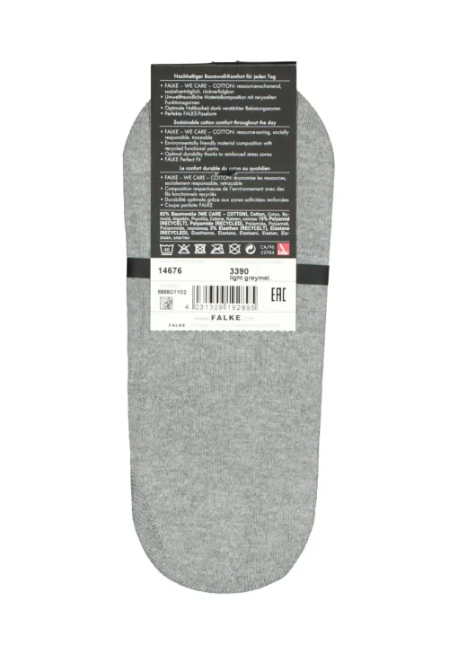 FALKE Family heren invisible sokken, lichtgrijs (light grey melange)