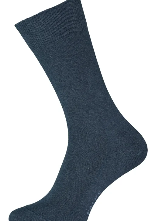 FALKE Family herensokken, marine blauw melange (navy melange)