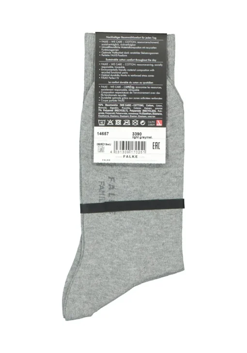 FALKE Family herensokken, lichtgrijs (light grey melange)