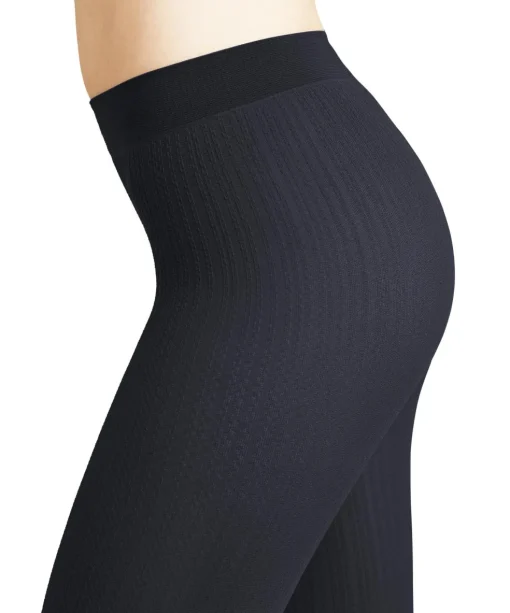 FALKE Fine Rib 50 DEN dames panty, black