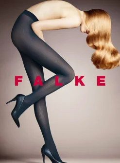 FALKE Fine Rib 50 DEN dames panty, black