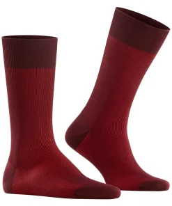 FALKE Fine Shadow herensokken, donkerrood (barolo)