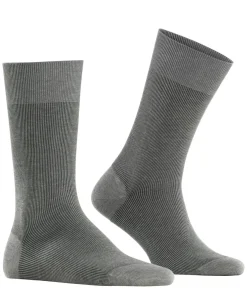 FALKE Fine Shadow herensokken, grijs melange (steel melangeange)