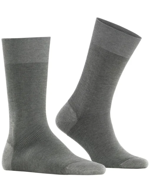 FALKE Fine Shadow herensokken, grijs melange (steel melangeange)