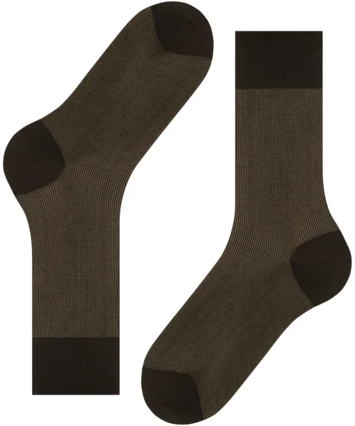 FALKE Fine Shadow herensokken, bruin (brown)