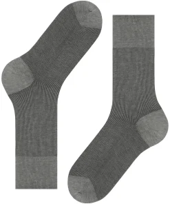 FALKE Fine Shadow herensokken, grijs melange (steel melangeange)