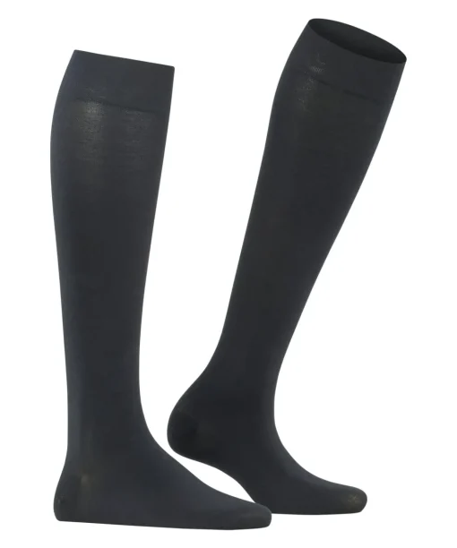 FALKE Fine Softness 50 DEN dames kniekousen, zwart (black)