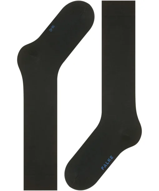 FALKE Fine Softness 50 DEN dames kniekousen, zwart (black)