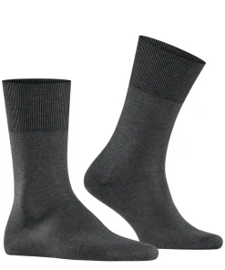 FALKE Firenze herensokken, antraciet (anthracite mel.)