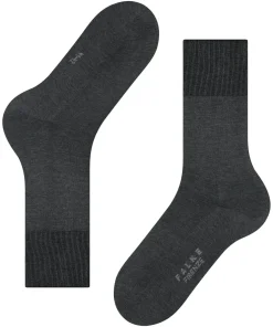 FALKE Firenze herensokken, antraciet (anthracite mel.)
