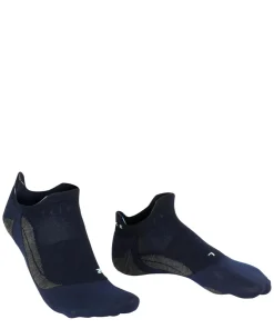 FALKE GO5 Invisible heren Golf kousenvoetjes, blauw (space blue)
