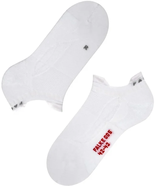 FALKE GO5 Invisible heren Golf kousenvoetjes, wit (white)