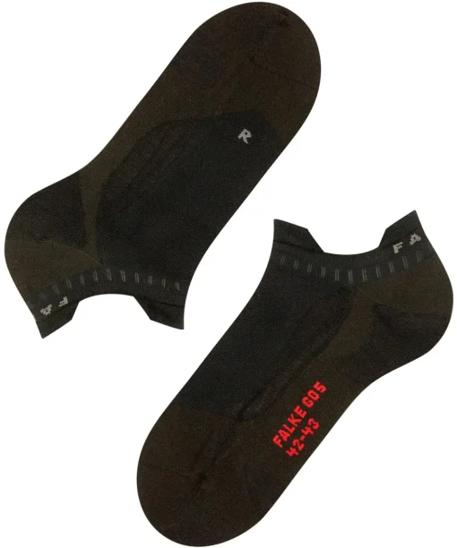 FALKE GO5 Invisible heren Golf kousenvoetjes, zwart (black)