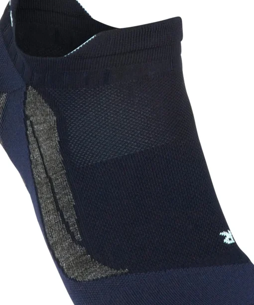 FALKE GO5 Invisible heren Golf kousenvoetjes, blauw (space blue)