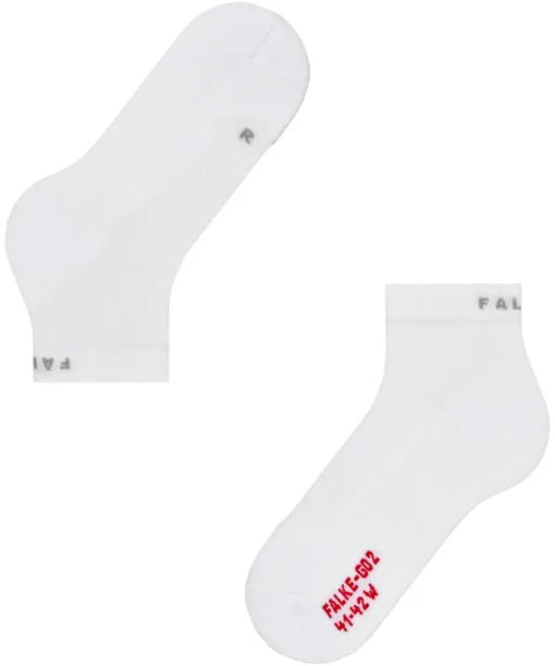FALKE GO2 Short heren golf sokken kort, wit (white)
