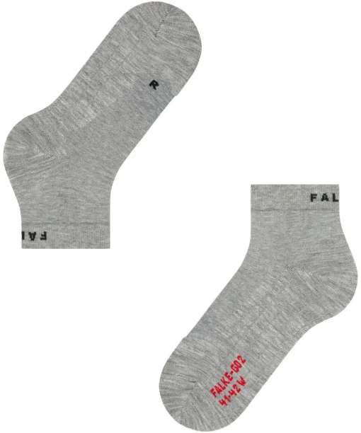 FALKE GO2 Short heren golf sokken kort, grijs (light grey)