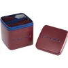 FALKE Happy Box herensokken (3-pack), bordeaux en kobalt, gestreept, geruit en uni