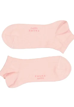 FALKE Happy dames enkelsokken (2-pack), katoen, roze (blossom)