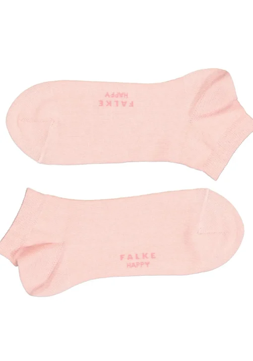 FALKE Happy dames enkelsokken (2-pack), katoen, roze (blossom)