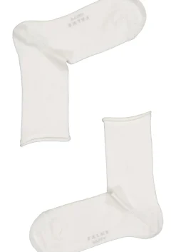 FALKE Happy damessokken (2-pack), katoen, wit (white)