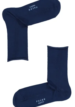 FALKE Happy damessokken (2-pack), katoen, kobalt blauw (royal blue)