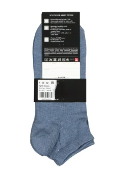 FALKE Happy heren enkelsokken (2-pack), jeansblauw (light denim)