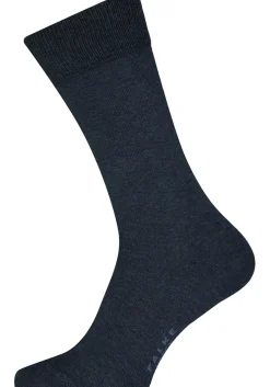 FALKE Happy herensokken (2-pack), marine blauw melange (navy melange)