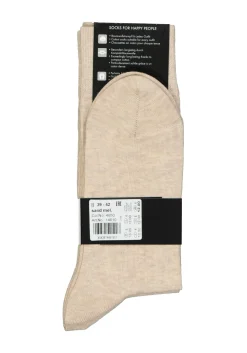 FALKE Happy herensokken (2-pack), beige (sand melange)