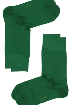 FALKE Happy herensokken (2-pack), groen (golf)