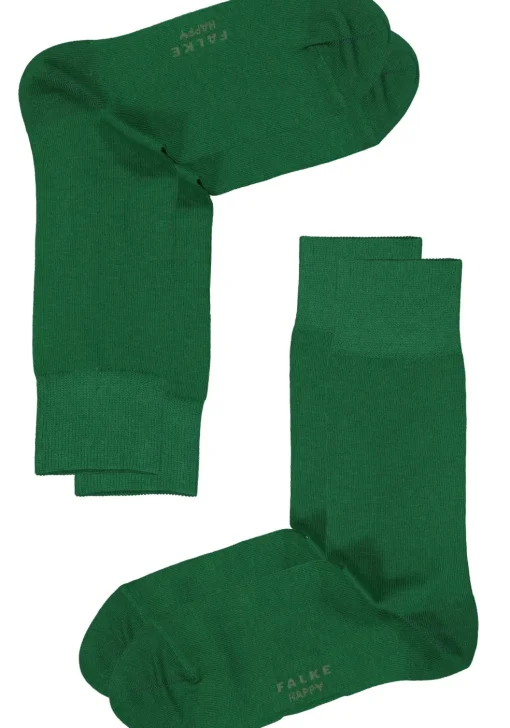 FALKE Happy herensokken (2-pack), groen (golf)
