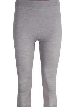 FALKE heren 3/4 tights Wool-Tech Light, thermobroek, grijs (grey-heather)